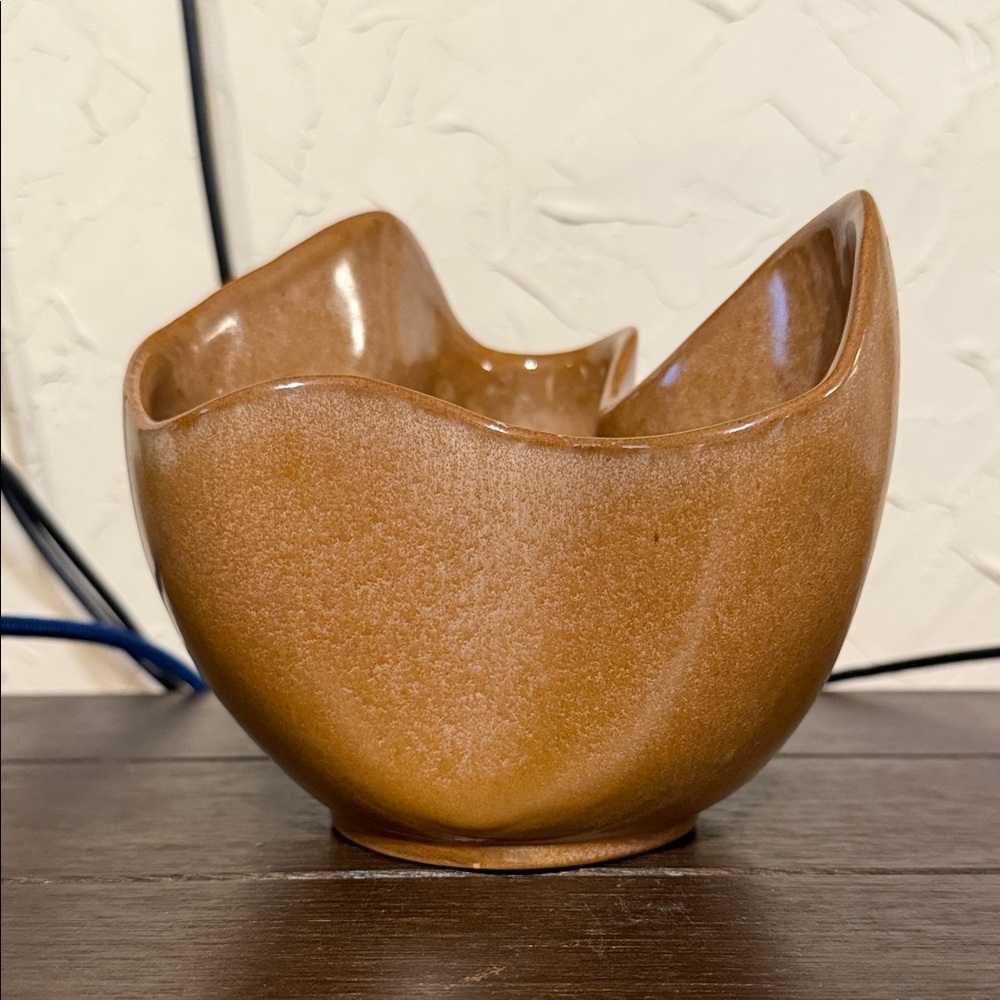 Frankoma Pottery Free Form Draper Hankerchief Vase Bowl Or Planter